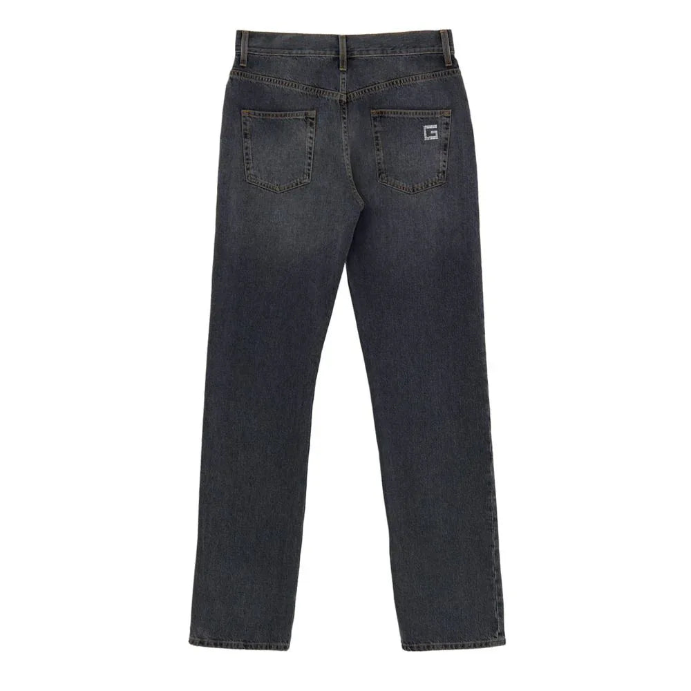Gucci Gray Cotton Relaxed Fit Jeans - Zeiniez