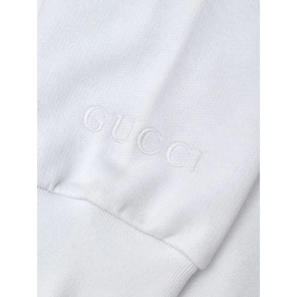 Gucci White Cotton Sweatshirt - Zeiniez