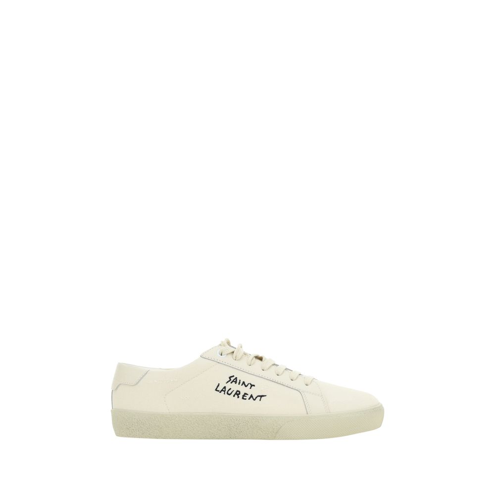 Saint Laurent White Rubber Low Top Sneakers - Zeiniez