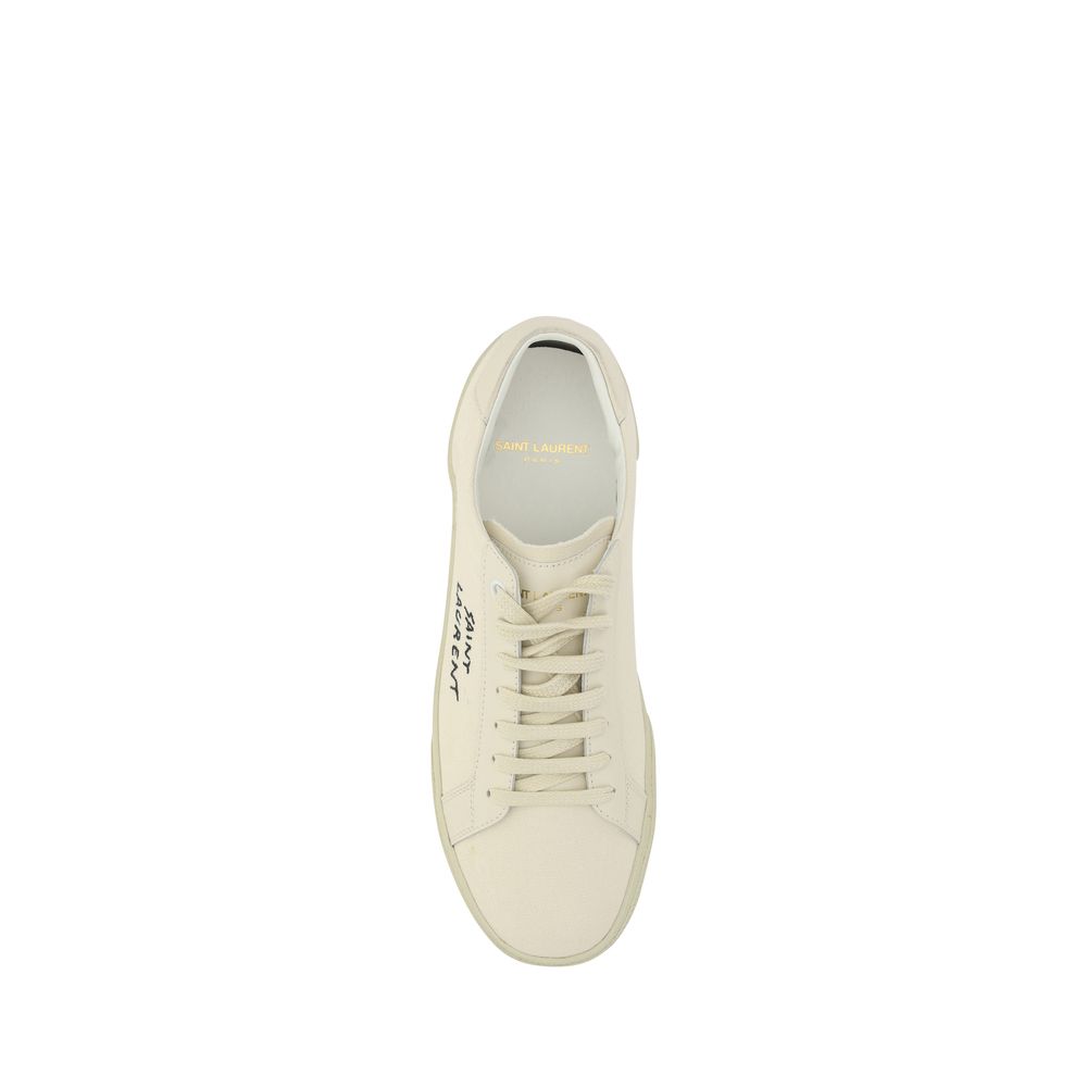 Saint Laurent White Rubber Low Top Sneakers - Zeiniez