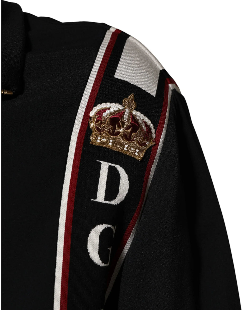 Dolce & Gabbana Black DG King Full Zip Sweatshirt Sweater - Zeiniez