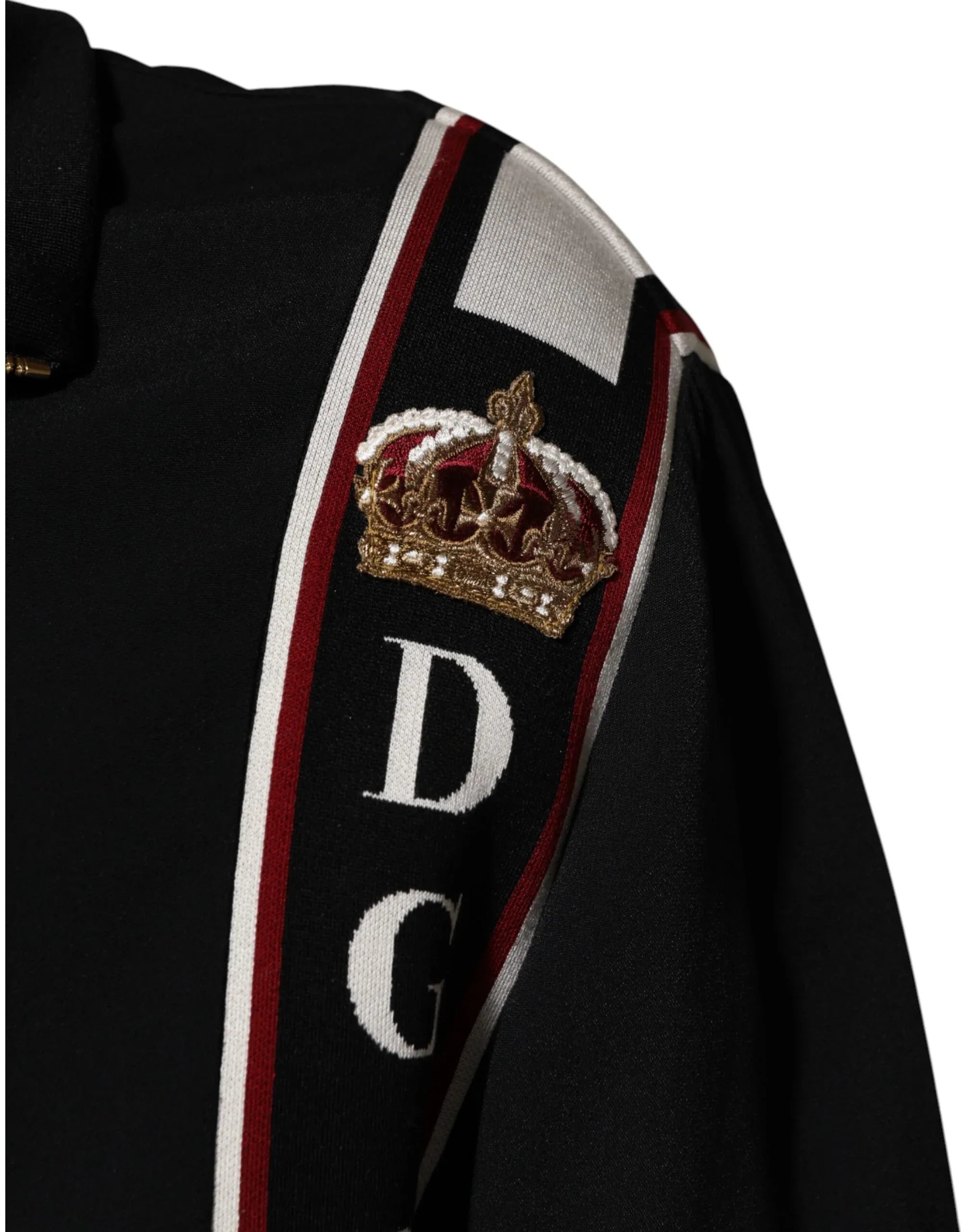 Dolce & Gabbana Black DG King Full Zip Sweatshirt Sweater - Zeiniez