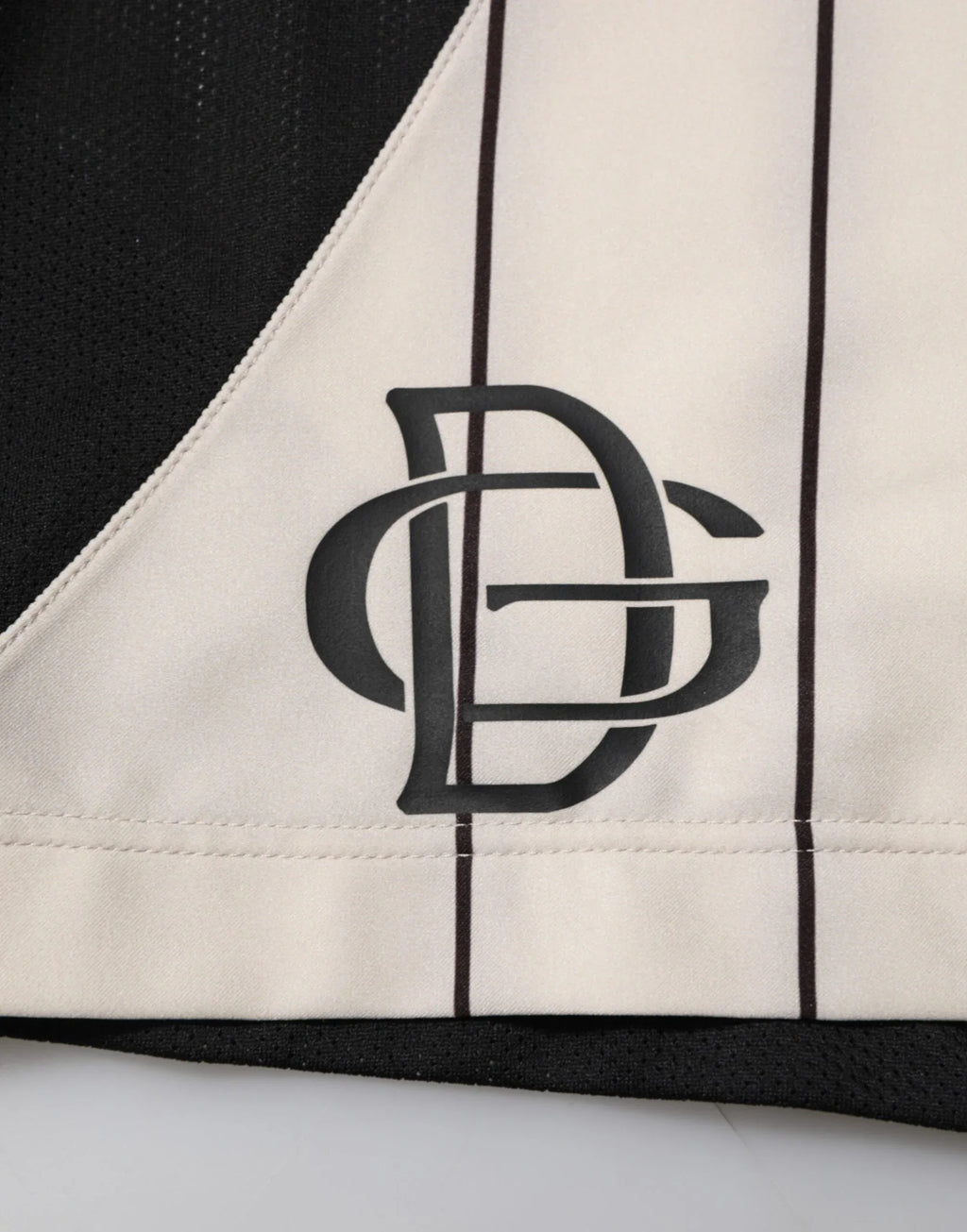 Dolce & Gabbana Off White Polyester DG Logo Sweatshorts Shorts - Zeiniez