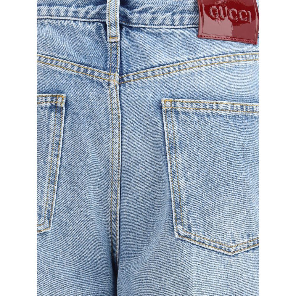 Gucci Light Blue Cotton Jeans Denim - Zeiniez