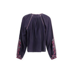 Marant Etoile Blue Cotton Blouse