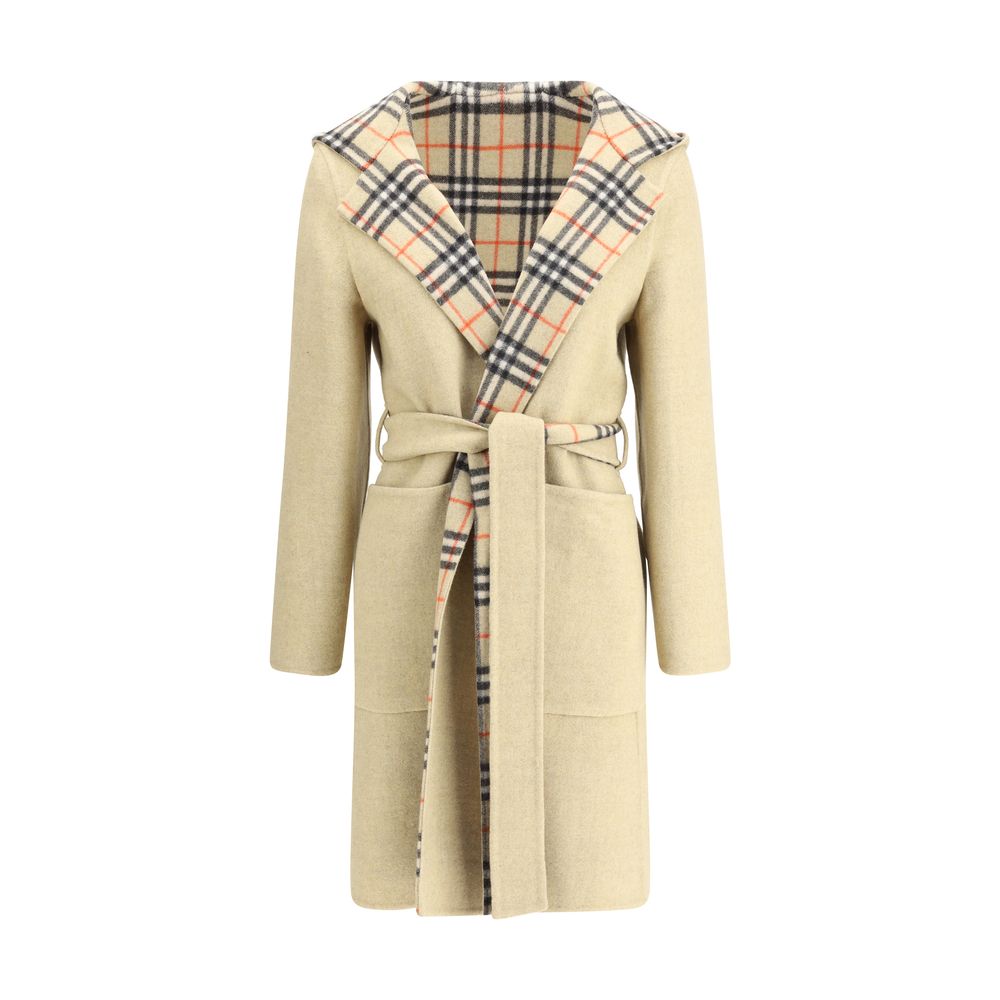 Burberry Beige Wool Coat - Zeiniez