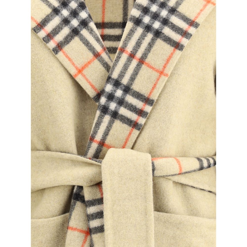 Burberry Beige Wool Coat - Zeiniez
