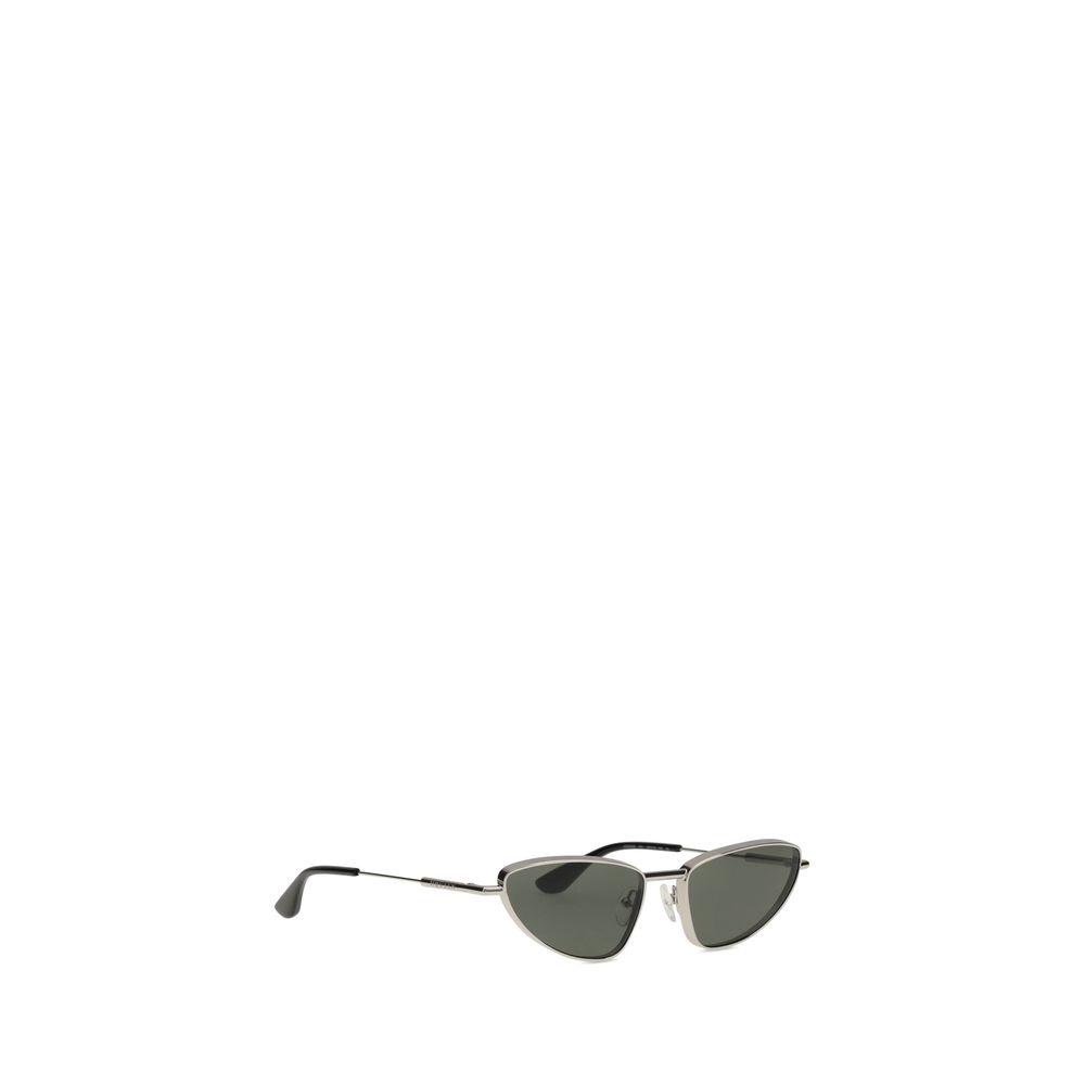Alexander McQueen Silver Metal Sunglasses - Zeiniez