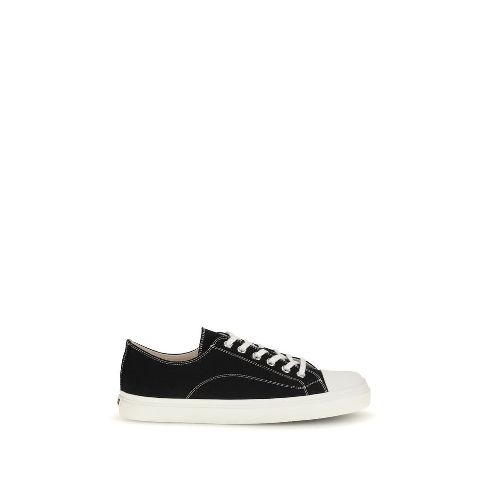 Moschino Black Cotton Low Top Sneakers - Zeiniez