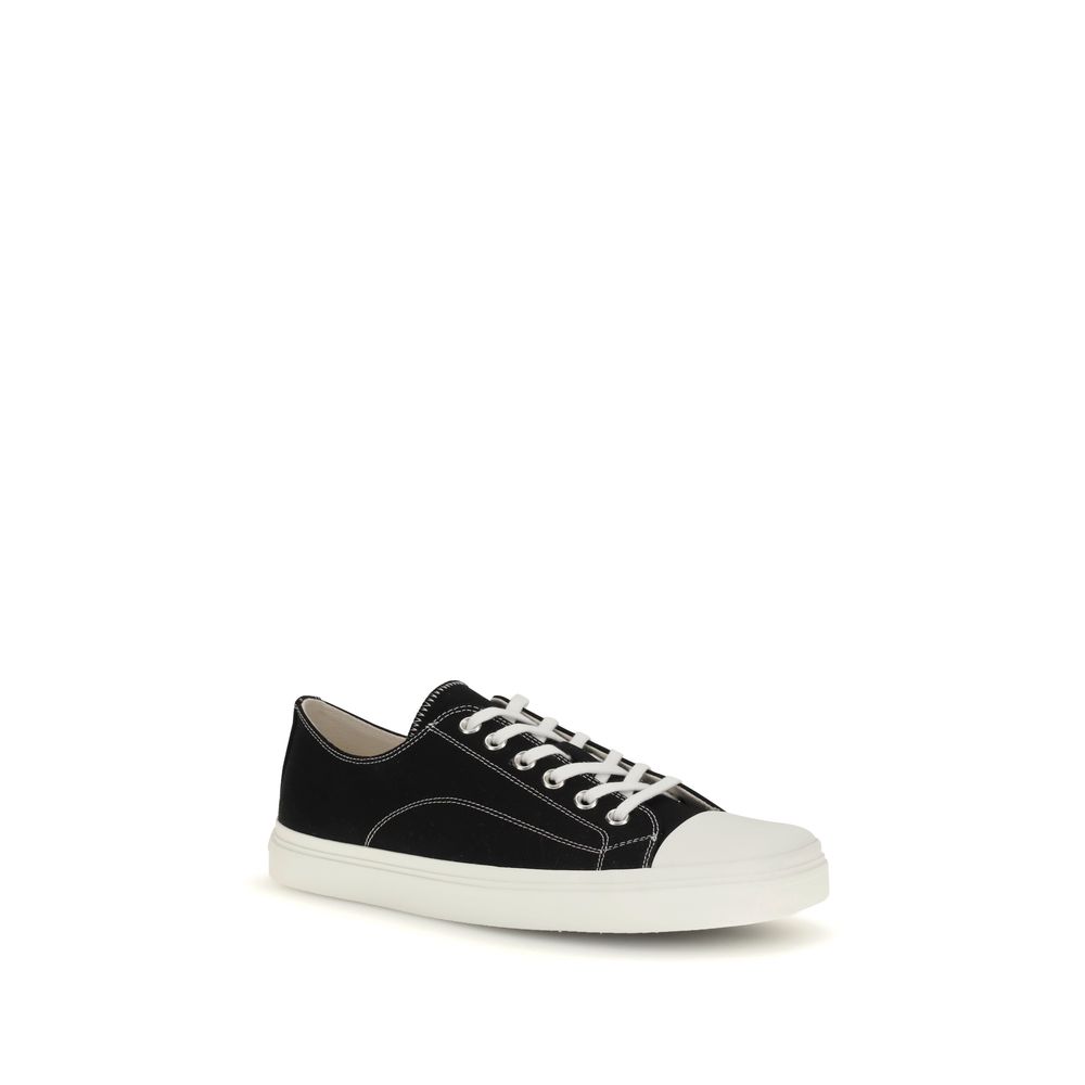Moschino Black Cotton Low Top Sneakers - Zeiniez