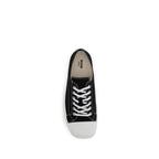 Moschino Black Cotton Low Top Sneakers - Zeiniez