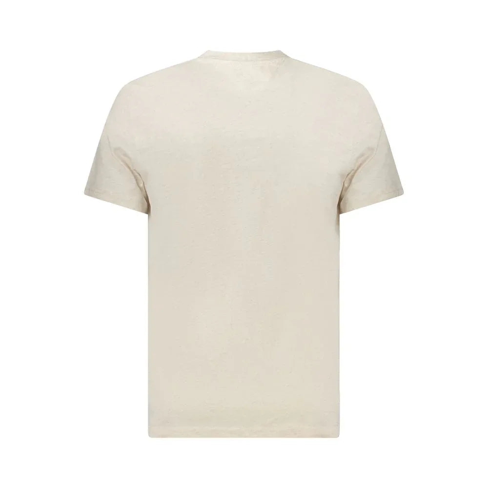 Tommy Hilfiger Beige Cotton Men T-Shirt - Zeiniez