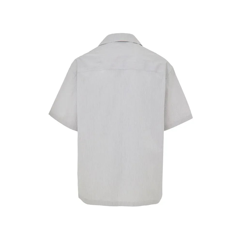 Jil Sander Blue Cotton Shortsleeve Shirt - Zeiniez