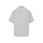 Jil Sander Blue Cotton Shortsleeve Shirt - Zeiniez