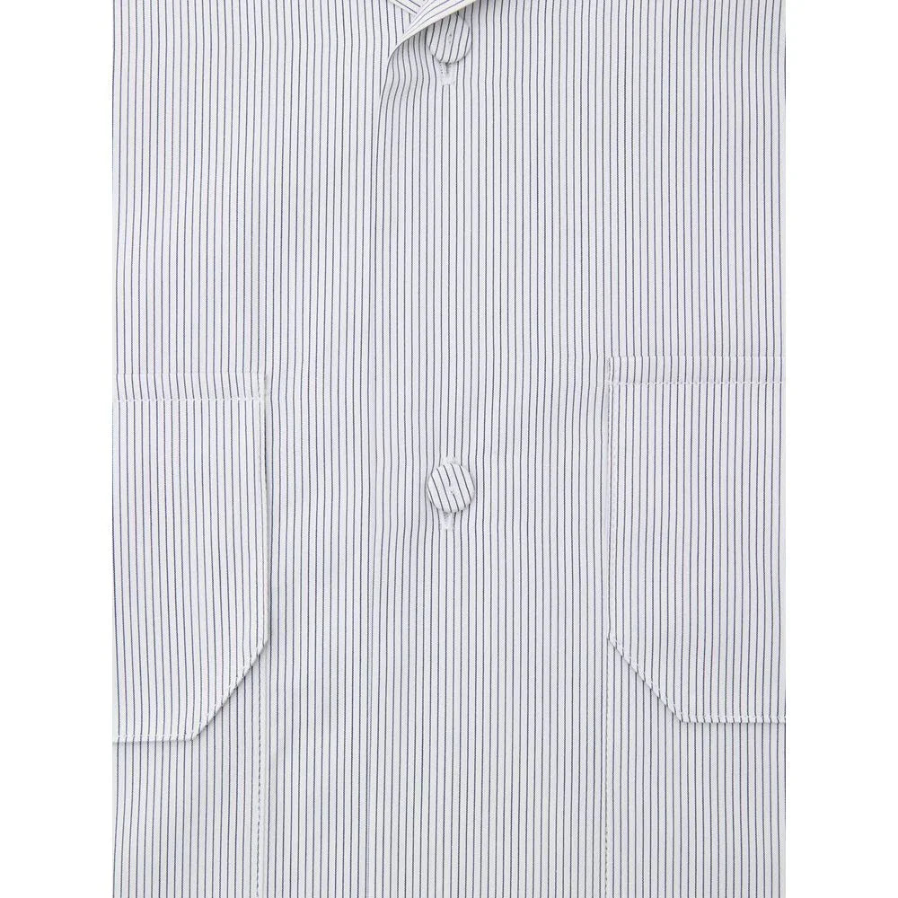 Jil Sander Blue Cotton Shortsleeve Shirt - Zeiniez
