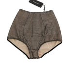 Dolce & Gabbana Bottoms Underwear Beige With Black Net - Zeiniez
