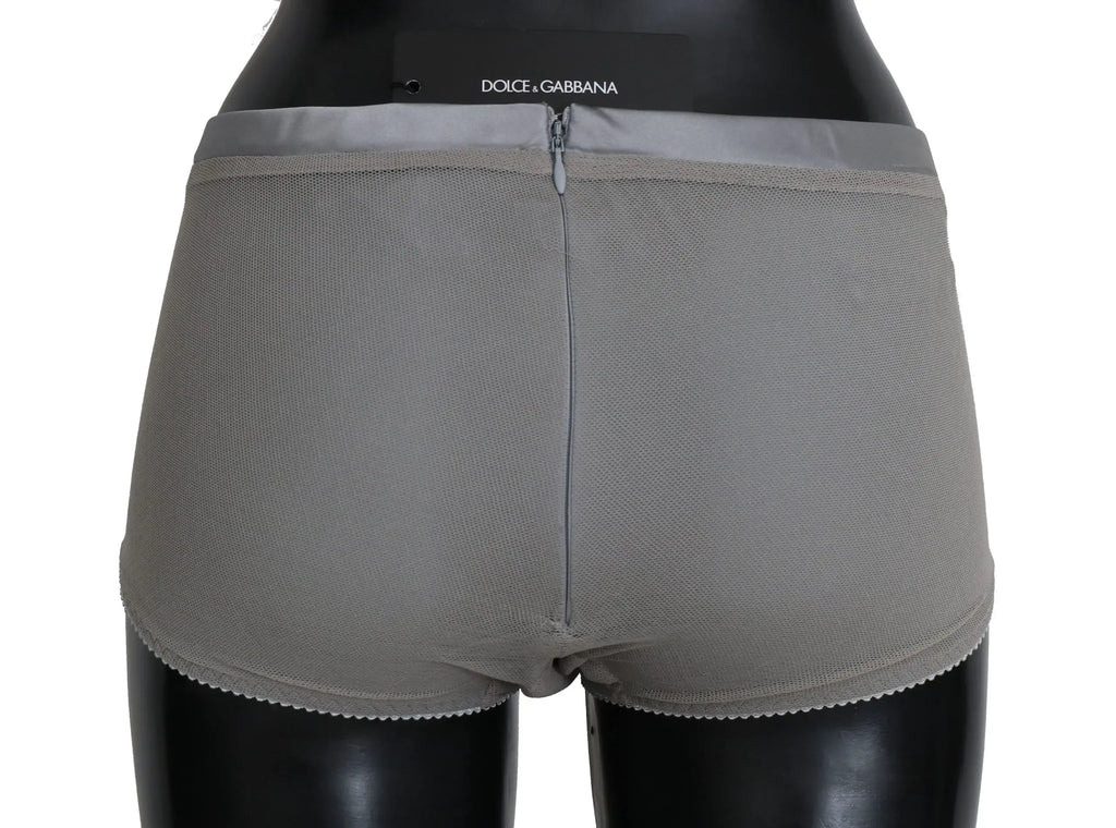 Dolce & Gabbana Underwear Silver With Net Silk Bottoms - Zeiniez