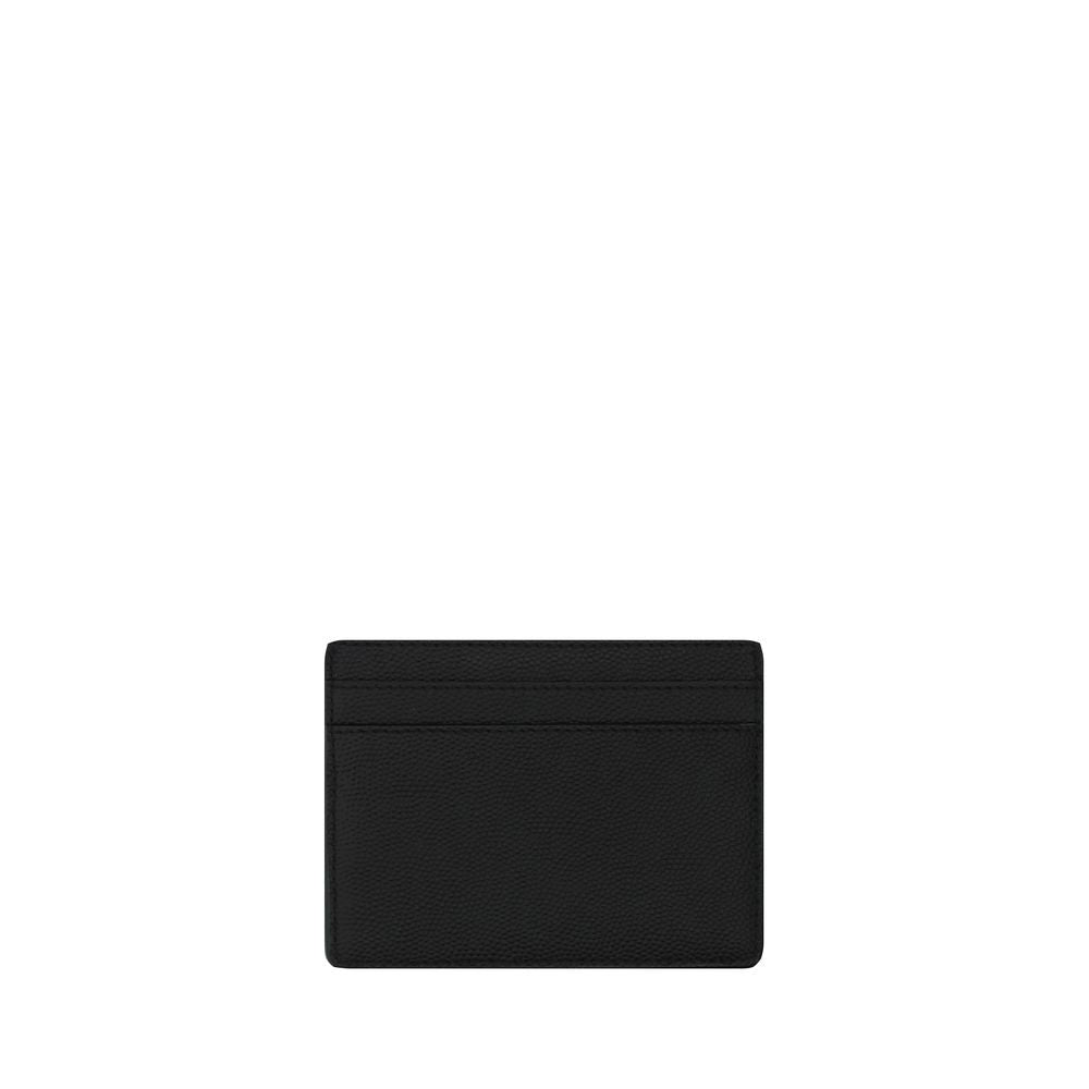 Saint Laurent Black Calf Leather Bos Taurus Wallet - Zeiniez