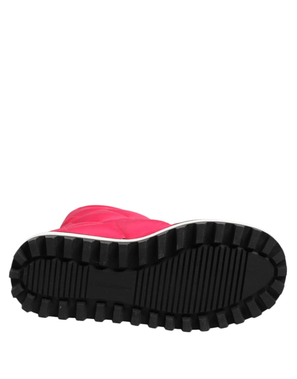 Dolce & Gabbana Pink White Viscose Padded Mid Calf Boots Shoes - Zeiniez