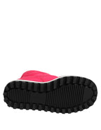 Dolce & Gabbana Pink White Viscose Padded Mid Calf Boots Shoes - Zeiniez