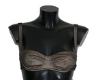 Dolce & Gabbana Brown Regg Balconcino Imbottito Bra Underwear - Zeiniez