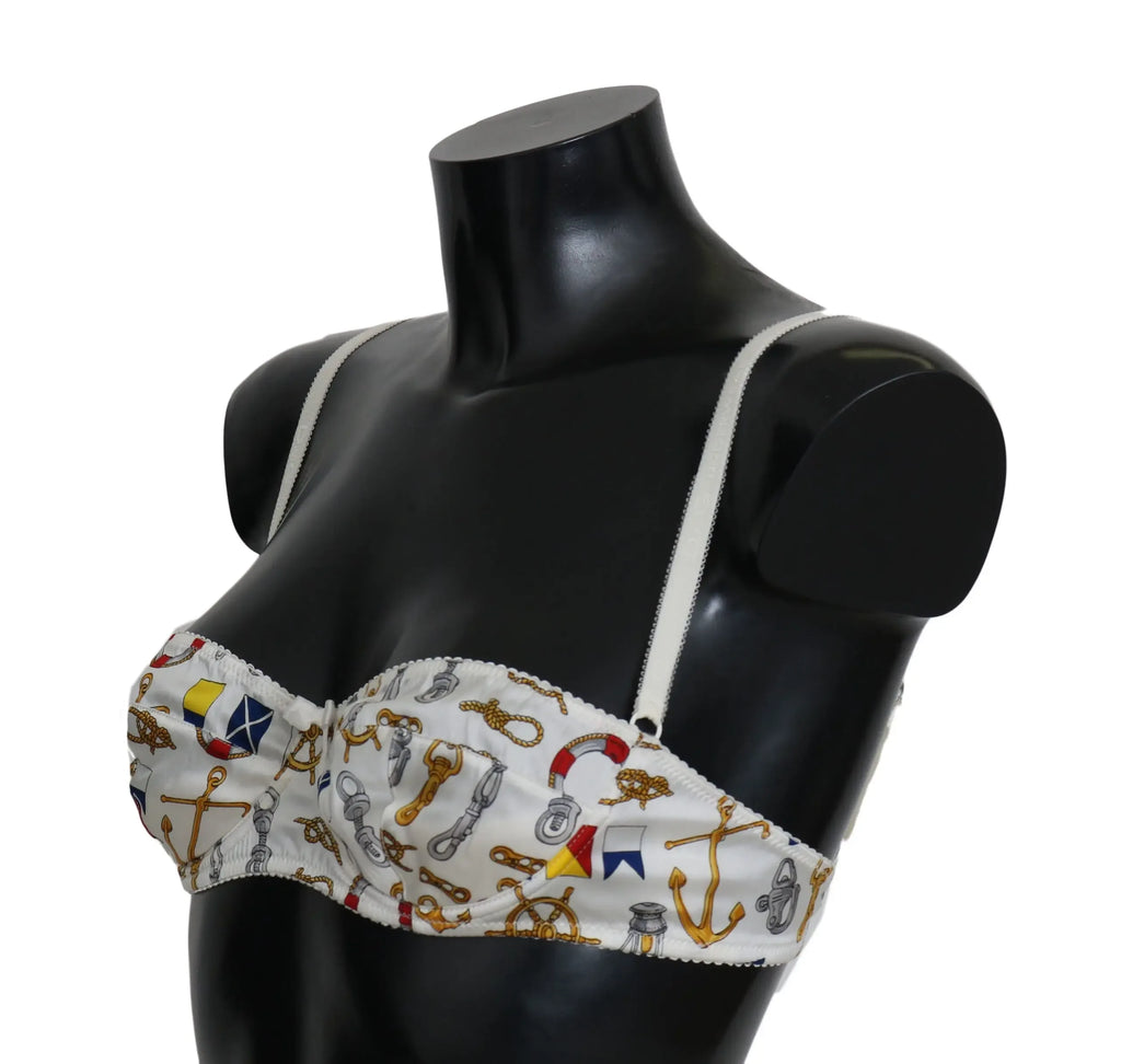 Dolce & Gabbana White Balconcino Sailor Print Underwear - Zeiniez
