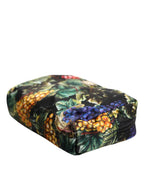 Dolce & Gabbana Multicolor Grape Print Clutch Logo Plaque Pouch Bag - Zeiniez