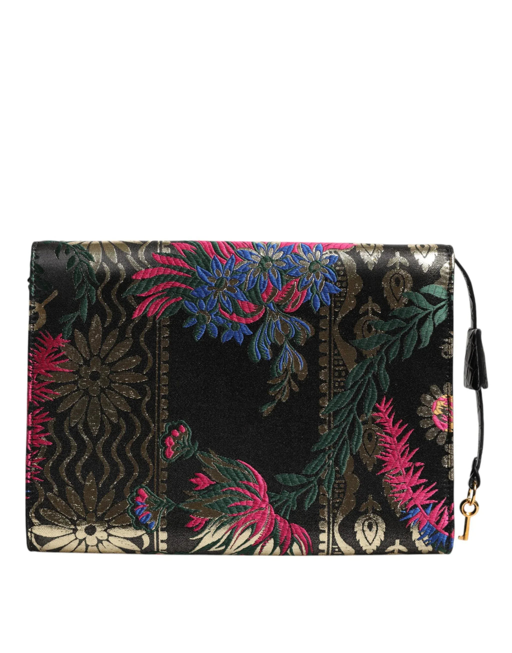 Dolce & Gabbana Multicolor Jacquard Floral Document Briefcase Bag - Zeiniez