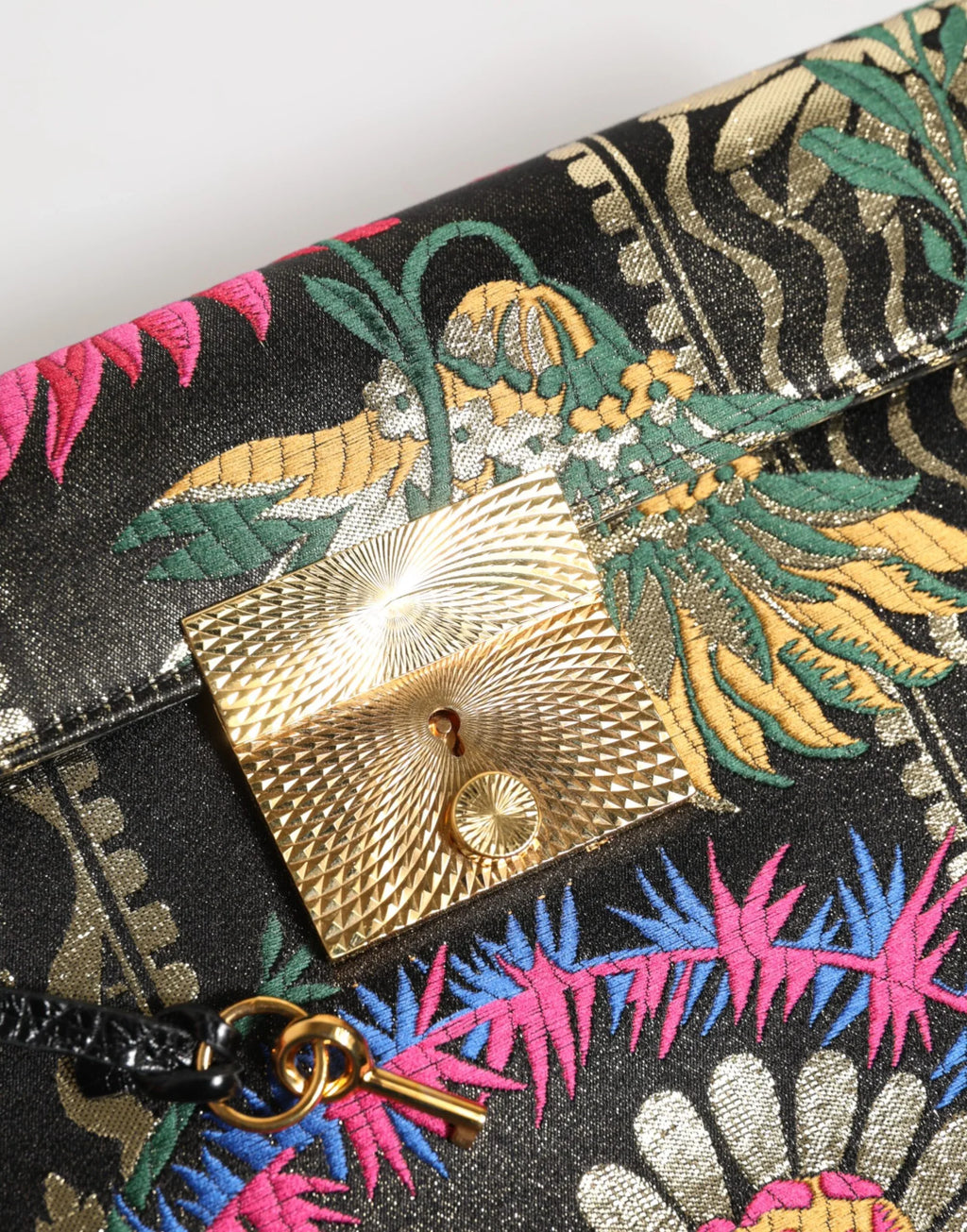 Dolce & Gabbana Multicolor Jacquard Floral Document Briefcase Bag - Zeiniez