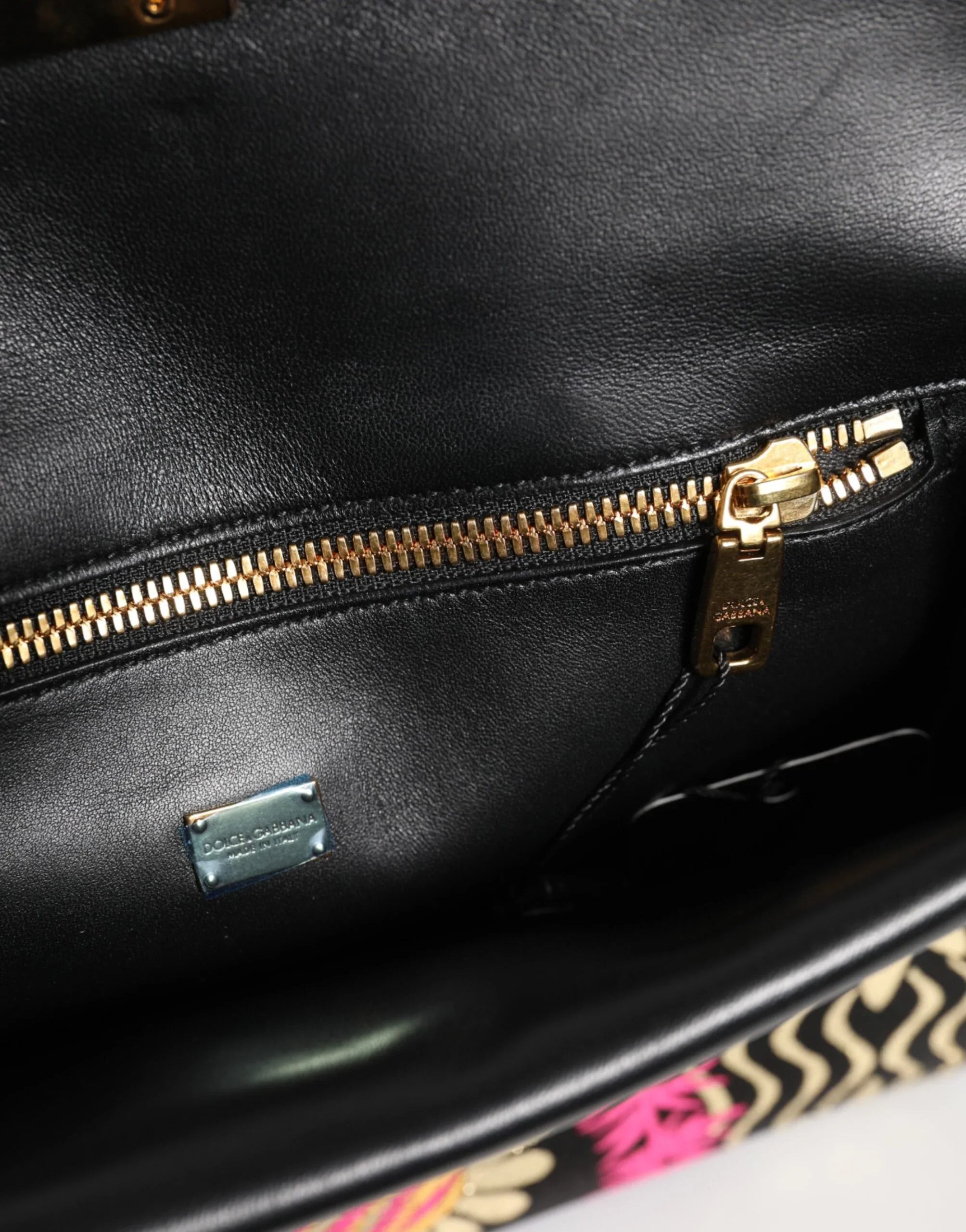 Dolce & Gabbana Multicolor Jacquard Floral Document Briefcase Bag - Zeiniez