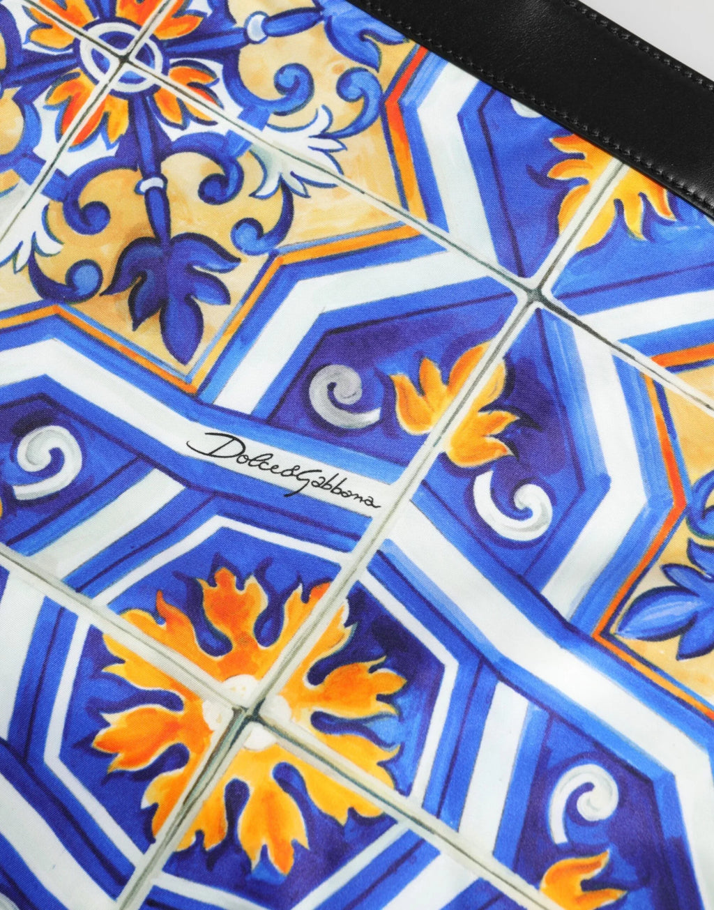 Dolce & Gabbana Multicolor Maiolica Print Tote Shoulder Strap Bag - Zeiniez