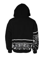Dolce & Gabbana Black Bandana Hooded Men Sweatshirt Sweater - Zeiniez