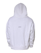 Dolce & Gabbana White DG Vib3 Hooded Men Sweatshirt Sweater - Zeiniez