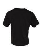 Dolce & Gabbana Black Minimalist Cotton Crew Neck T-shirt - Zeiniez