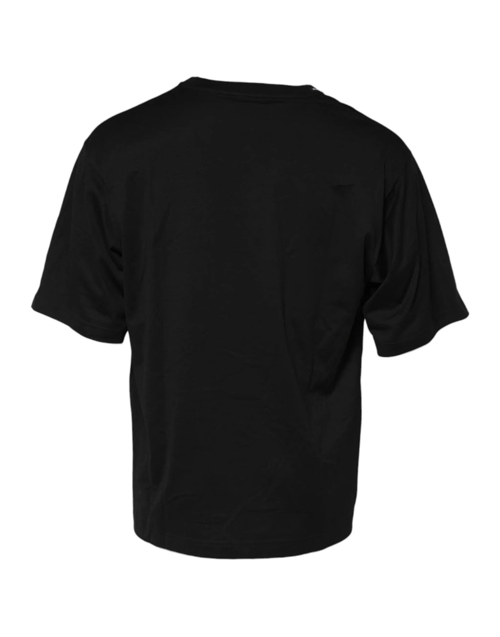 Dolce & Gabbana Black Cotton Crew Neck Short Sleeves T-shirt - Zeiniez