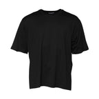 Dolce & Gabbana Black Cotton Crew Neck Short Sleeves T-shirt - Zeiniez