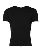 Dolce & Gabbana Black Modal Men Crew Neck Underwear T-shirt - Zeiniez