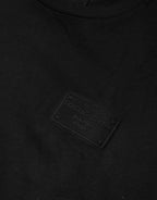 Dolce & Gabbana Black Logo Plaque Cotton Crew Neck T-shirt - Zeiniez