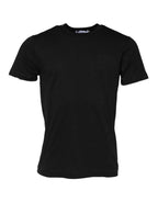 Dolce & Gabbana Black Cotton Crew Neck Short Sleeves T-shirt - Zeiniez