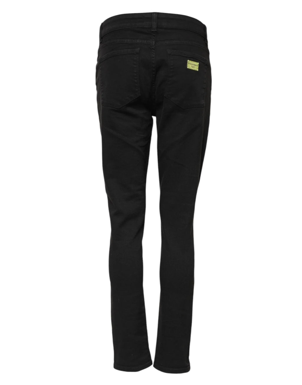Dolce & Gabbana Black Cotton Skinny Mid Waist Denim Jeans - Zeiniez