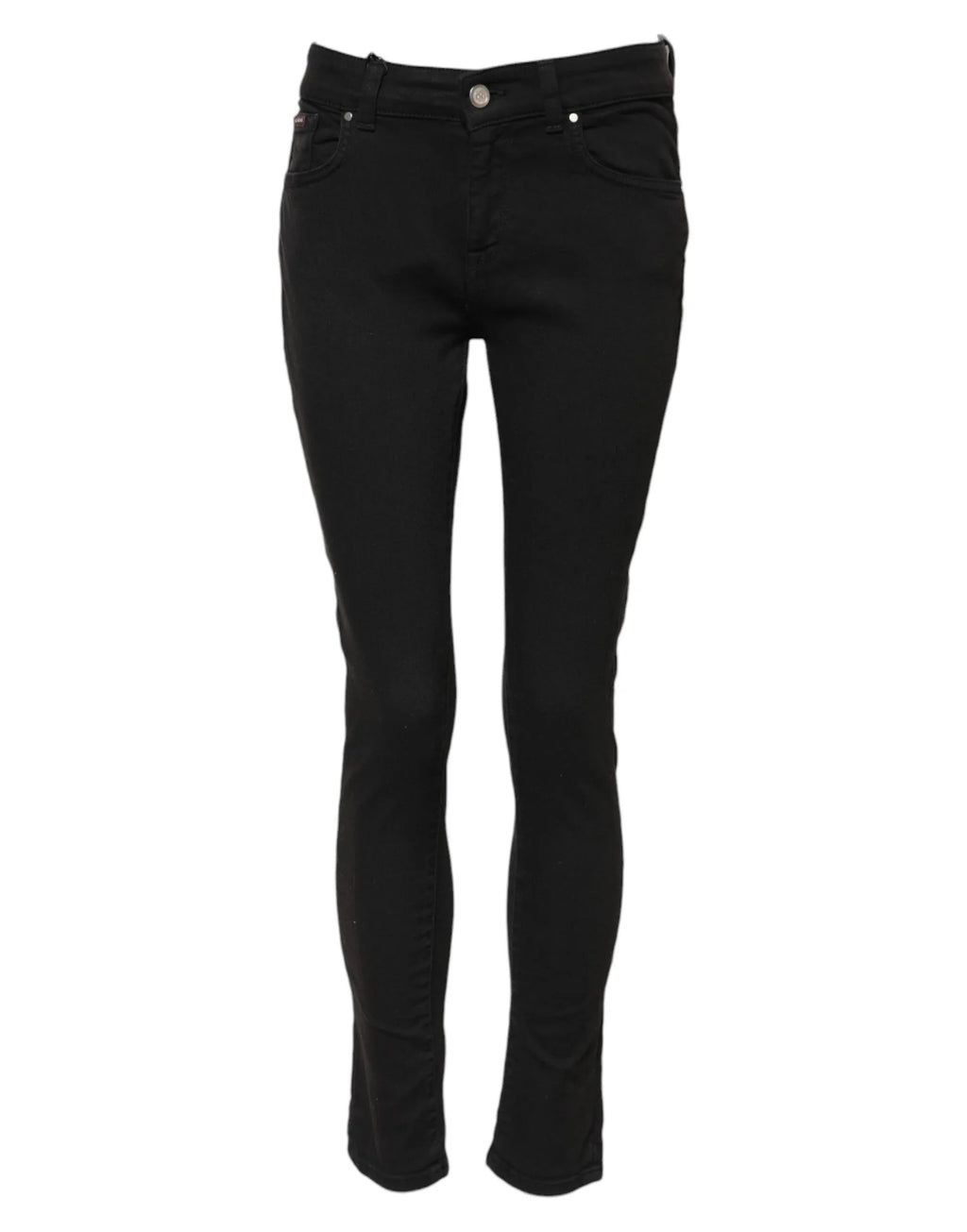 Dolce & Gabbana Black Cotton Skinny Mid Waist Denim Jeans - Zeiniez