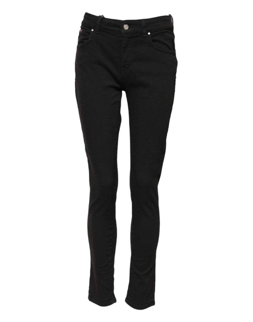 Dolce & Gabbana Black Cotton Skinny Mid Waist Denim Jeans - Zeiniez