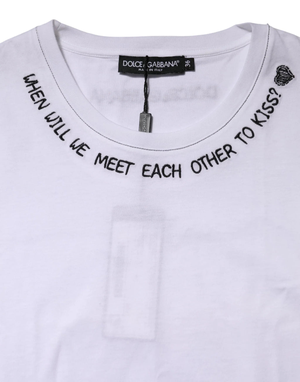 Dolce & Gabbana White Cotton Sleeveless Printed Tank T-shirt - Zeiniez