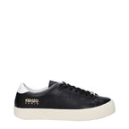Kenzo Black Leather Low Top Sneakers