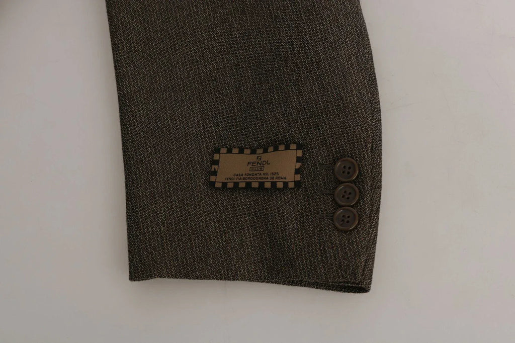 Dolce & Gabbana Brown Single Breasted Wool Suit - Zeiniez