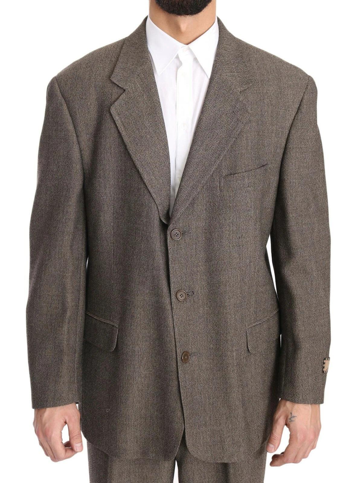 Dolce & Gabbana Brown Single Breasted Wool Suit - Zeiniez