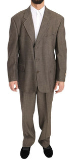 Dolce & Gabbana Brown Single Breasted Wool Suit - Zeiniez