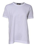 Dolce & Gabbana White Cotton Goodluck 2022 Crew Neck T-shirt - Zeiniez