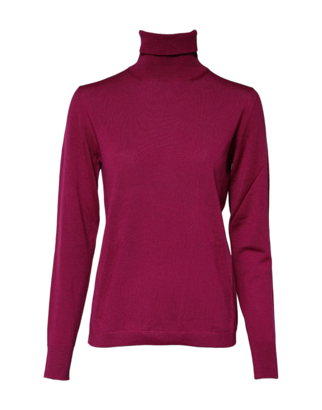 Dolce & Gabbana Fuchsia Wool Long Sleeves Turtleneck Sweater - Zeiniez