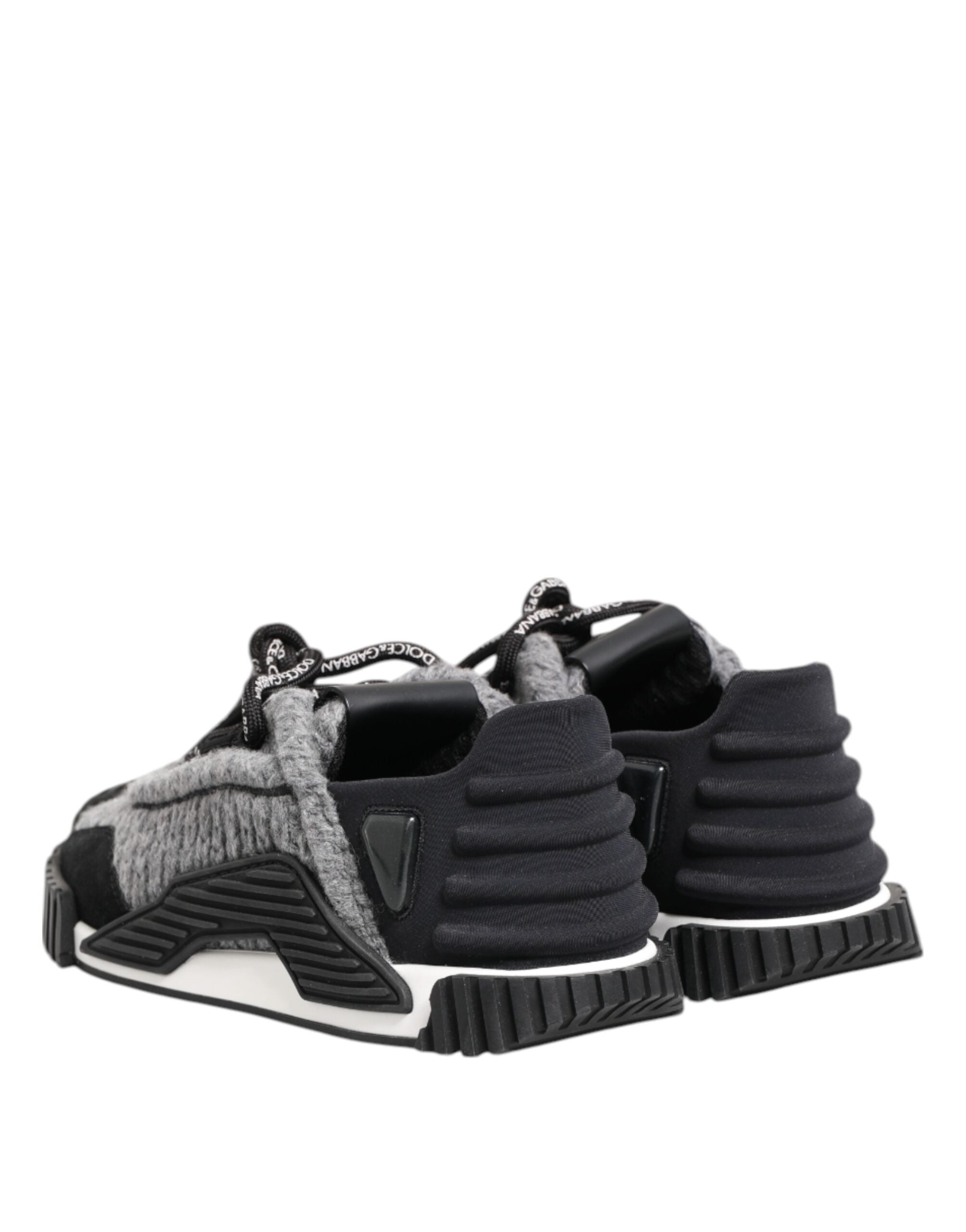 Dolce & Gabbana Black Gray NS1 Low Top Sneakers Shoes - Zeiniez